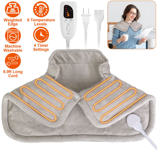 Weighted Neck & Shoulder Heating Wrap - Premium Nervous System Support for Midlife Recovery